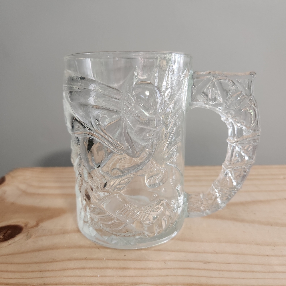 McDonald's Vintage Batman Forever Collectible Glass Mug 90s